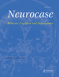 Cover image for Neurocase, Volume 29, Issue 3