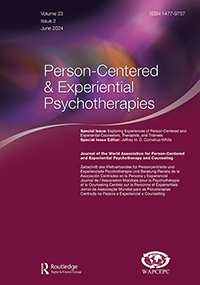 Cover image for Person-Centered & Experiential Psychotherapies, Volume 23, Issue 2