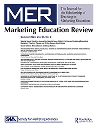 Cover image for Marketing Education Review
