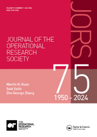 Cover image for Journal of the Operational Research Society, Volume 75, Issue 7
