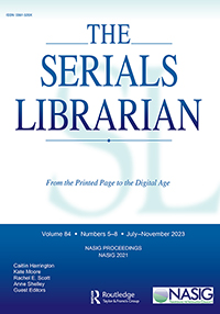 Cover image for The Serials Librarian, Volume 84, Issue 5-8