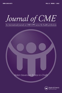 Cover image for Journal of CME, Volume 13, Issue 1