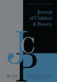 Cover image for Journal of Children and Poverty, Volume 26, Issue 1