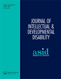 Cover image for Journal of Intellectual & Developmental Disability, Volume 49, Issue 1