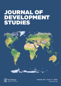 Cover image for The Journal of Development Studies, Volume 60, Issue 4