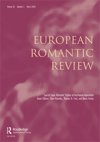 Cover image for European Romantic Review, Volume 35, Issue 1