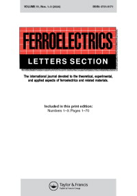 Cover image for Ferroelectrics Letters Section, Volume 51, Issue 1-3