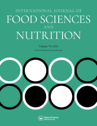 Cover image for International Journal of Food Sciences and Nutrition, Volume 75, Issue 1