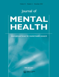 Cover image for Journal of Mental Health, Volume 32, Issue 6
