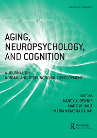 Cover image for Aging, Neuropsychology, and Cognition, Volume 31, Issue 3
