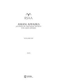 Cover image for Asian Affairs, Volume 55, Issue sup1