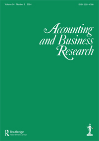 Cover image for Accounting and Business Research, Volume 54, Issue 2