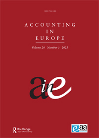 Cover image for Accounting in Europe, Volume 20, Issue 3
