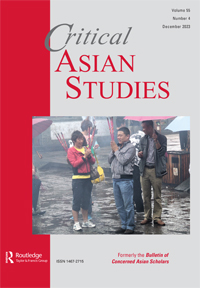 Cover image for Critical Asian Studies, Volume 55, Issue 4