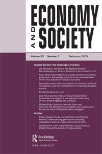 Cover image for Economy and Society, Volume 53, Issue 1