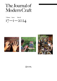 Cover image for The Journal of Modern Craft, Volume 17, Issue 1