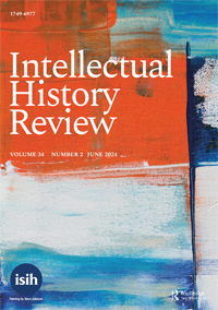 Cover image for Intellectual History Review, Volume 34, Issue 2