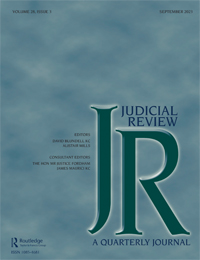 Cover image for Judicial Review, Volume 28, Issue 3