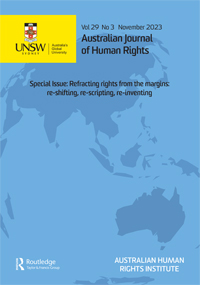 Cover image for Australian Journal of Human Rights, Volume 29, Issue 3