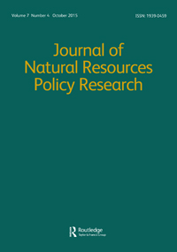 Cover image for Journal of Natural Resources Policy Research, Volume 7, Issue 4