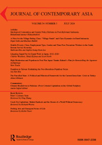 Cover image for Journal of Contemporary Asia, Volume 54, Issue 3