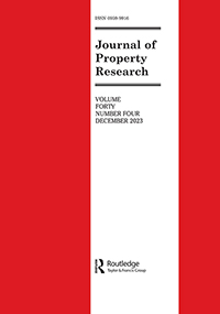Cover image for Journal of Property Research, Volume 40, Issue 4
