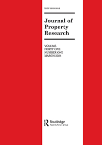 Cover image for Journal of Property Research, Volume 41, Issue 1