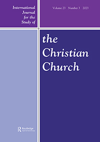 Cover image for International Journal for the Study of the Christian Church, Volume 23, Issue 3