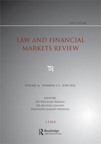 Cover image for Law and Financial Markets Review, Volume 16, Issue 1-2