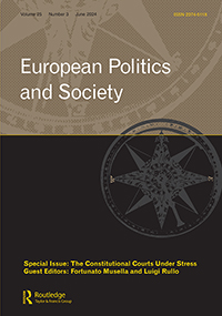 Cover image for European Politics and Society, Volume 25, Issue 3