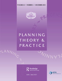 Cover image for Planning Theory & Practice, Volume 24, Issue 5
