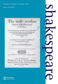 Cover image for Shakespeare, Volume 19, Issue 4