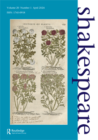 Cover image for Shakespeare, Volume 20, Issue 1