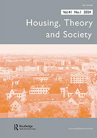 Cover image for Housing, Theory and Society, Volume 41, Issue 1