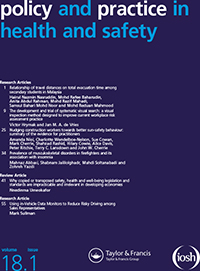 Cover image for Policy and Practice in Health and Safety, Volume 18, Issue 1