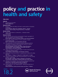 Cover image for Policy and Practice in Health and Safety, Volume 18, Issue 2