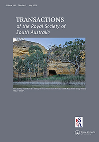 Cover image for Transactions of the Royal Society of South Australia, Volume 148, Issue 1
