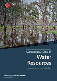 Cover image for Australasian Journal of Water Resources, Volume 27, Issue 2