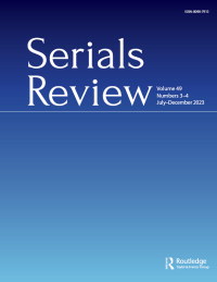 Cover image for Serials Review, Volume 49, Issue 3-4