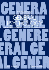 Cover image for The Journal of General Psychology, Volume 151, Issue 1