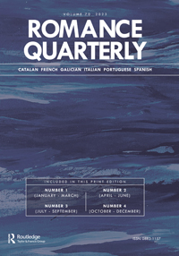 Cover image for Romance Quarterly, Volume 70, Issue 4