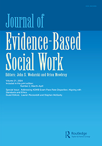 Cover image for Journal of Evidence-Based Social Work, Volume 21, Issue 2