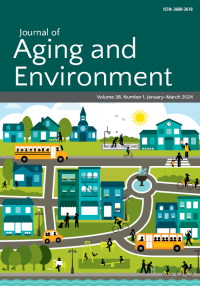 Cover image for Journal of Aging and Environment, Volume 38, Issue 1