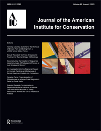 Cover image for Journal of the American Institute for Conservation, Volume 62, Issue 4