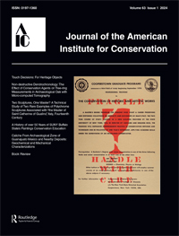Cover image for Journal of the American Institute for Conservation, Volume 63, Issue 1