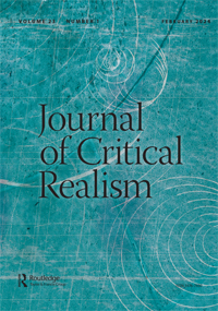 Cover image for Journal of Critical Realism, Volume 23, Issue 1
