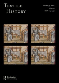 Cover image for Textile History, Volume 53, Issue 1
