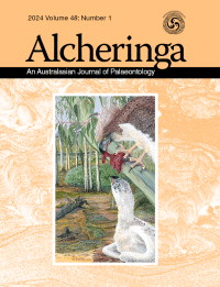 Journal cover image for Alcheringa: An Australasian Journal of Palaeontology