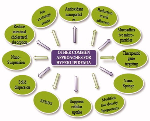 Figure 3. Common approaches for hyperlipidemia.