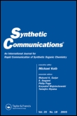 Cover image for Synthetic Communications, Volume 43, Issue 15, 2013
